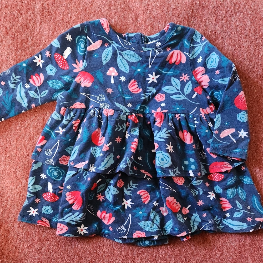 Tucker + Tate Blue Floral Baby Dress 2 Piece NWT
